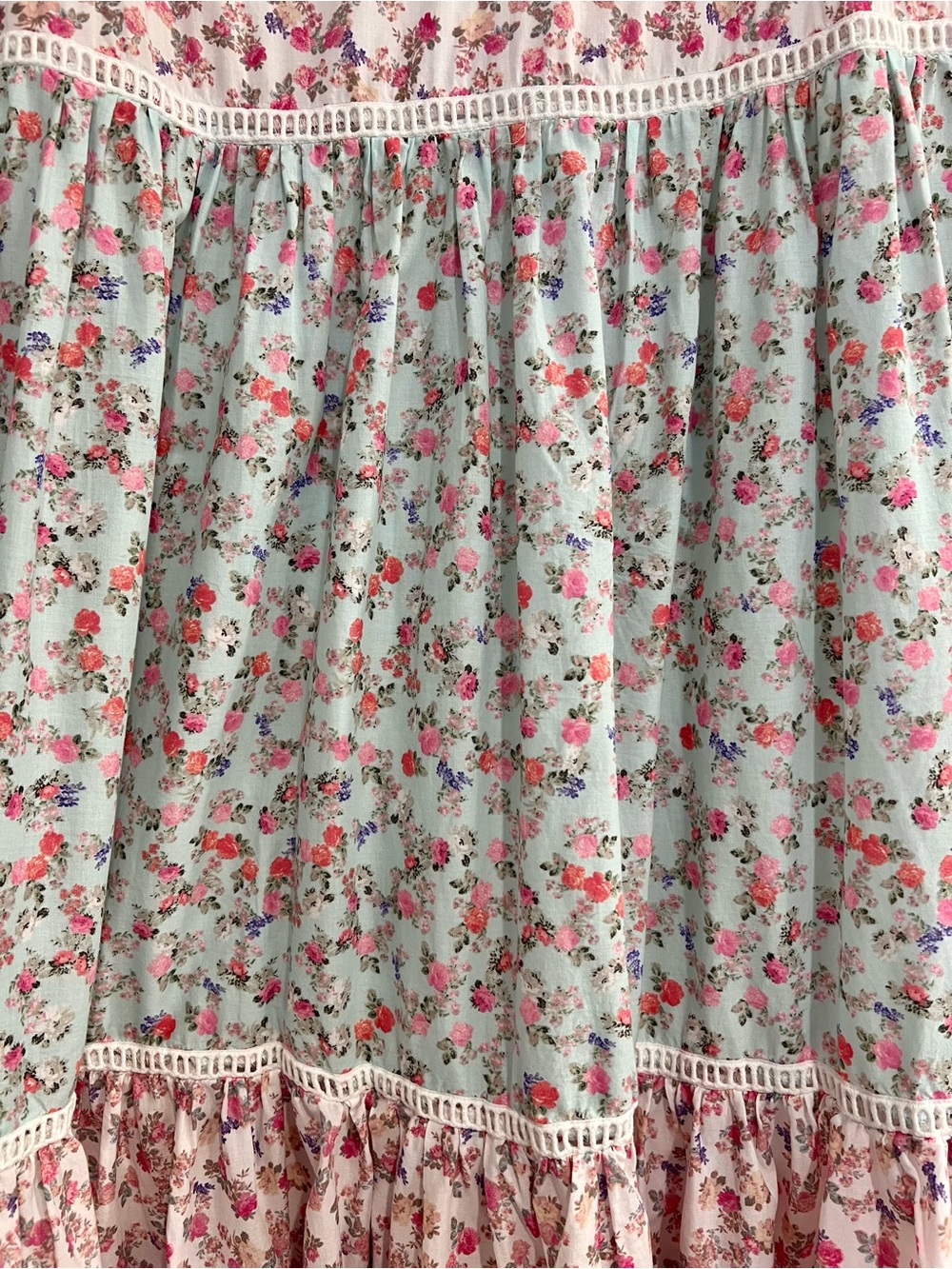 LoveShackFancy x Target Tiered Floral Dress Cottagecore M Prairie Women’s Midi - Picture 4 of 5